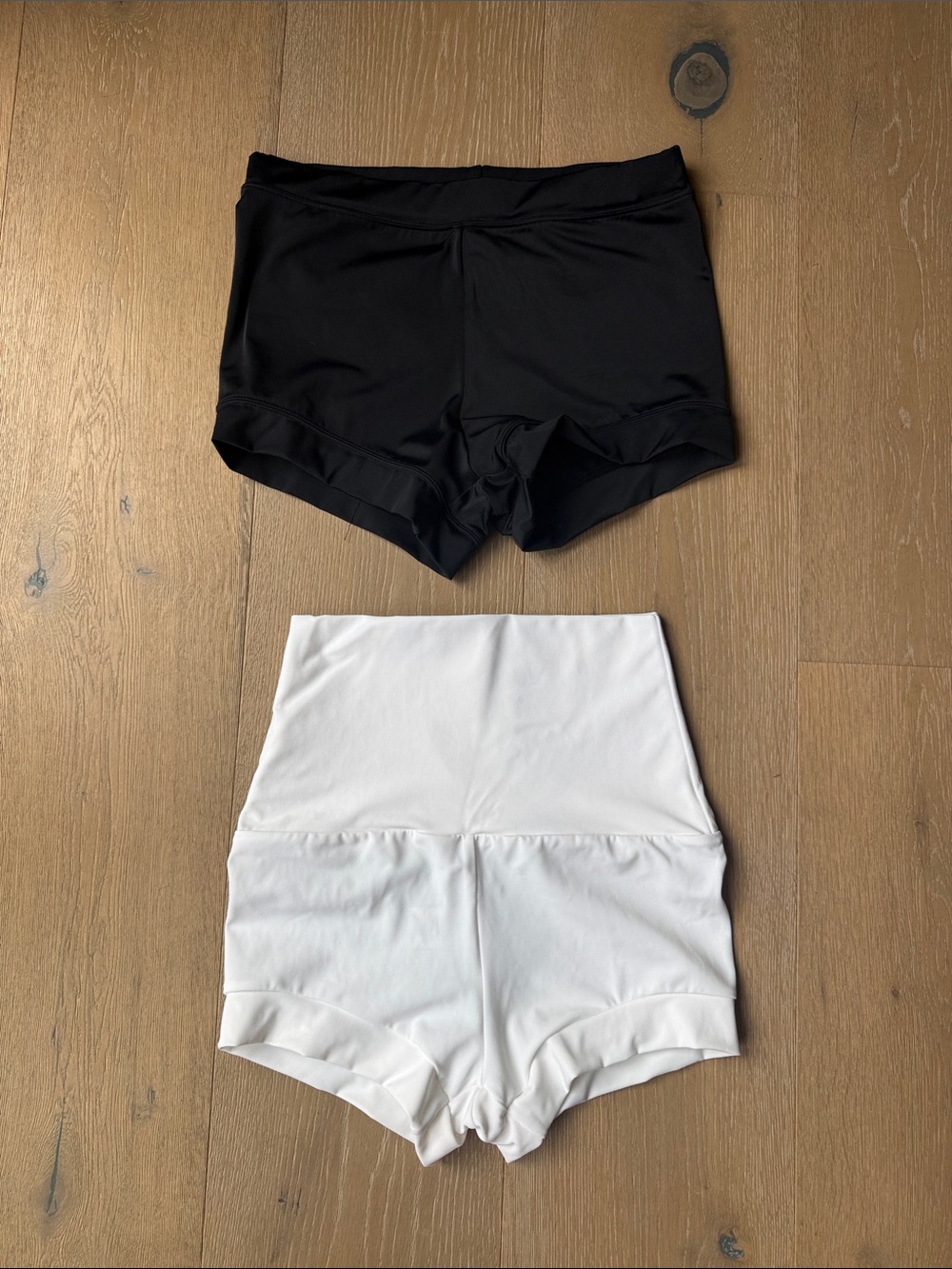 Dance Shorts Set, White are Weissman LC and Black are Balera SA